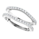 14K White Gold 1/3 CTW Lab-Grown Diamond  Ring Guard