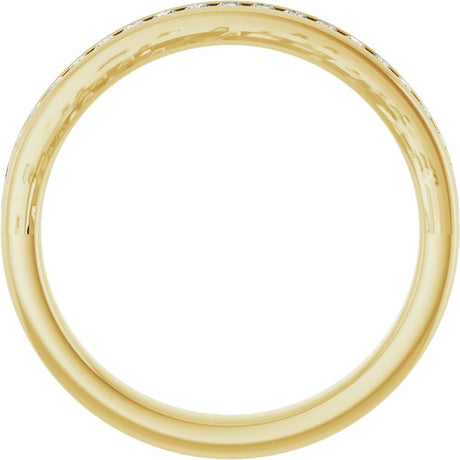 14K Yellow 7/8 CTW Diamond Anniversary Band