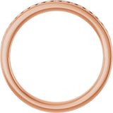 14K Rose 1/4 CTW Natural Diamond Anniversary Band