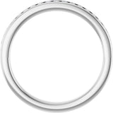 Platinum 1/4 CTW Lab-Grown Diamond Anniversary Band