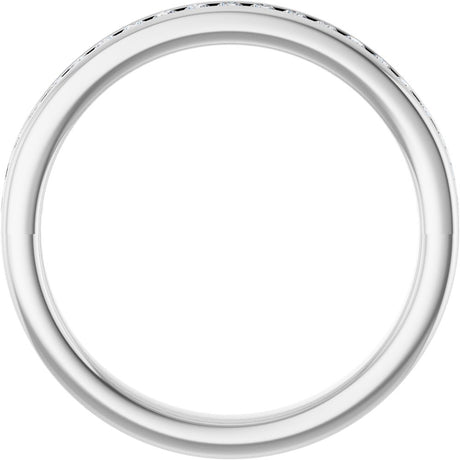 Platinum 1/4 CTW Lab-Grown Diamond Anniversary Band