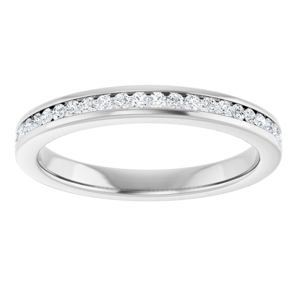 Platinum 1/5 CTW Lab-Grown Diamond Anniversary Band