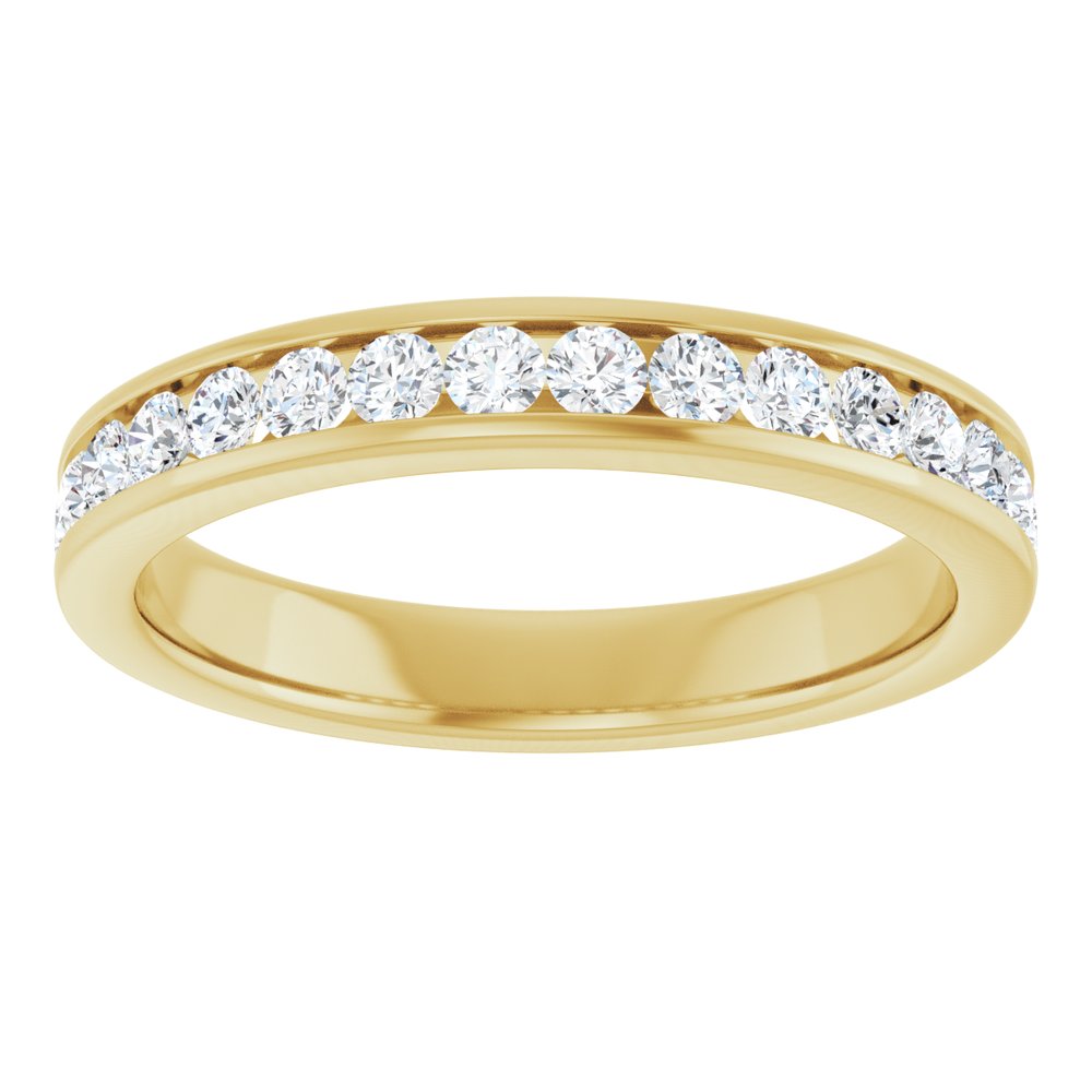 14K Yellow 1/2 CTW Lab-Grown Diamond Anniversary Band