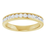 14K Yellow 1/2 CTW Lab-Grown Diamond Anniversary Band