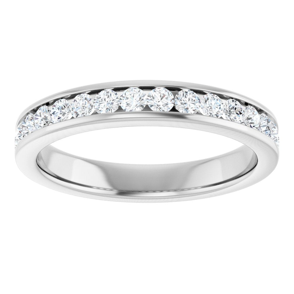 14K White Gold 1/2 CTW Lab-Grown Diamond Anniversary Band