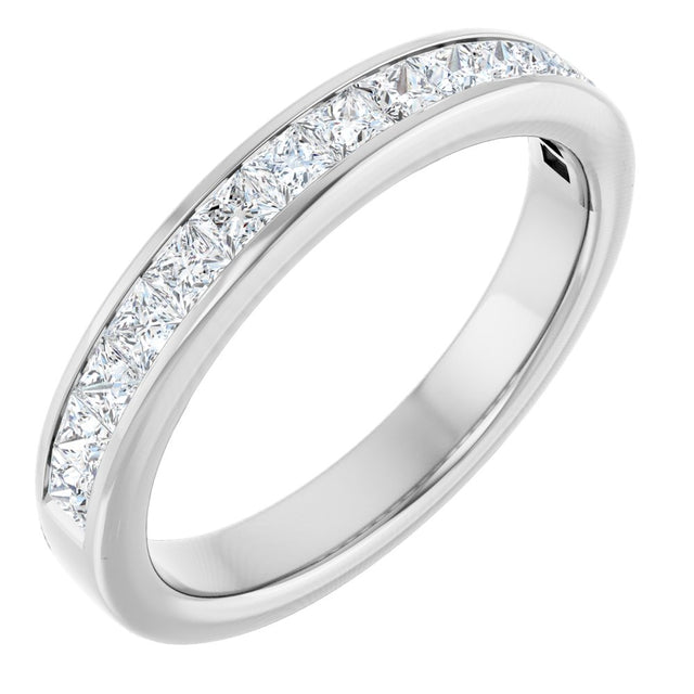 14K White 3/4 CTW Diamond Anniversary Band