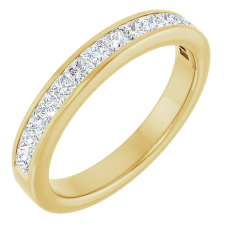 14K Yellow Gold 3/4 CTW Lab-Grown Diamond Anniversary Band