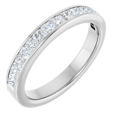 Platinum 3/4 CTW Lab-Grown Diamond Anniversary Band