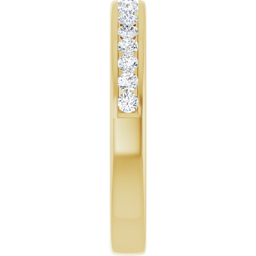 14K Yellow Gold 1/3 CTW Lab-Grown Diamond Anniversary Band