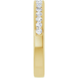 14K Yellow Gold 1/3 CTW Lab-Grown Diamond Anniversary Band
