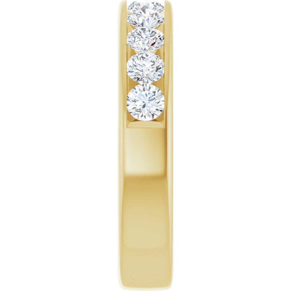 14K Yellow Gold 1 CTW Lab-Grown Diamond Anniversary Band