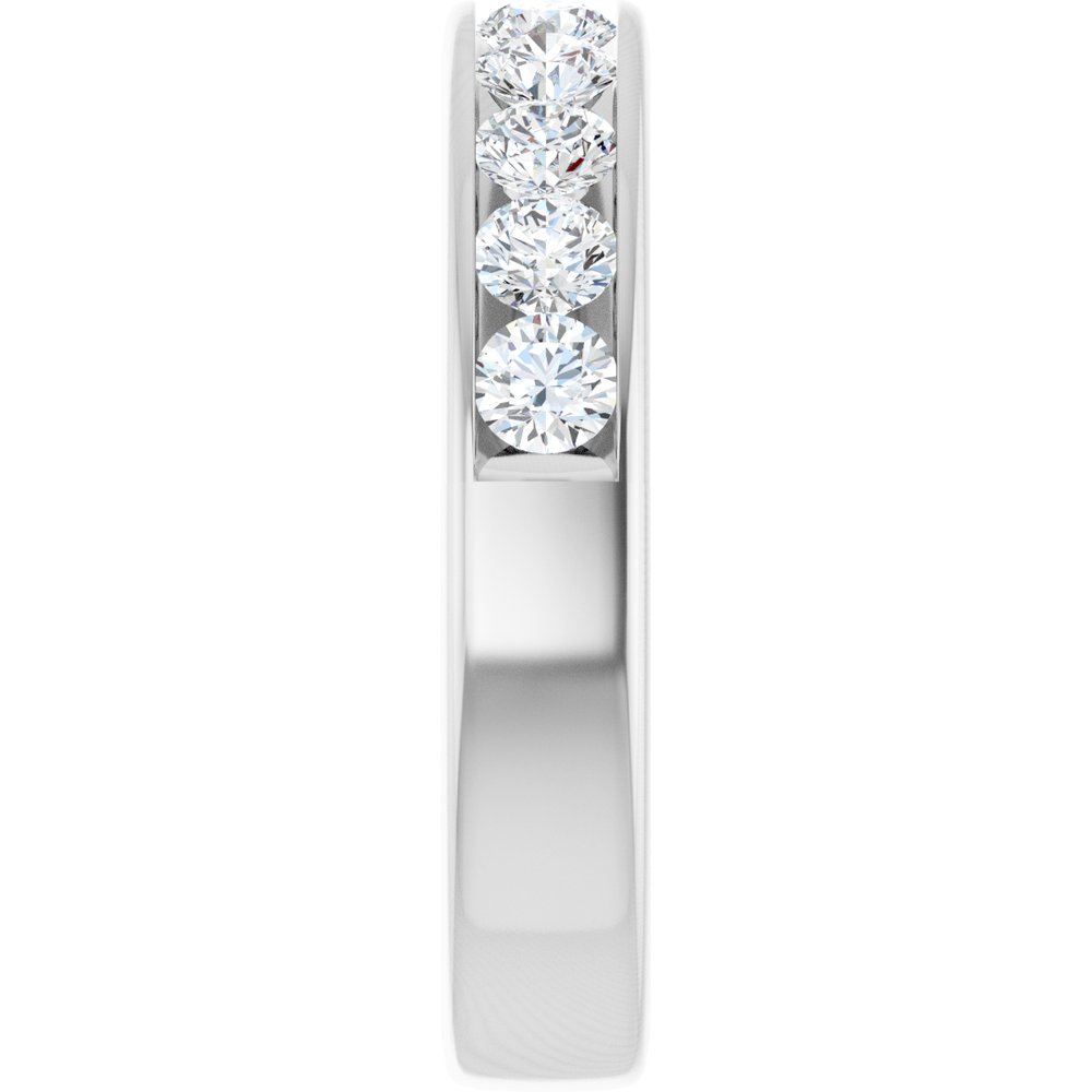 14K White Gold 1 CTW Lab-Grown Diamond Anniversary Band