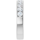 14K White Gold 1 CTW Lab-Grown Diamond Anniversary Band