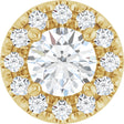14K Yellow Gold 1/3 CTW Lab Grown Diamond Pendant