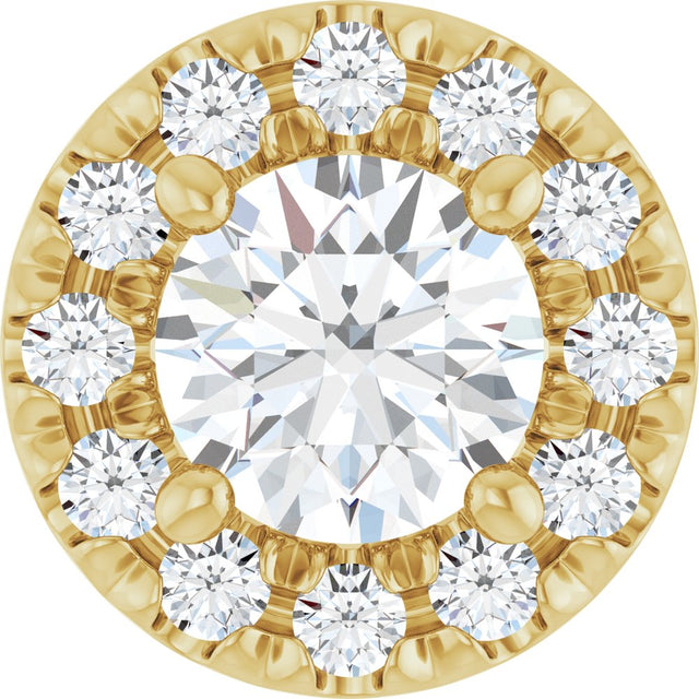 14K Yellow Gold 1/3 CTW Lab Grown Diamond Pendant