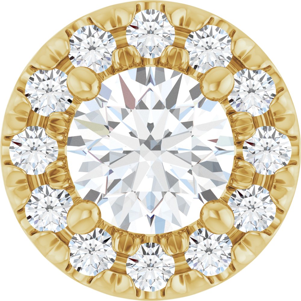 14K Yellow Gold 1/3 CTW Lab Grown Diamond Pendant