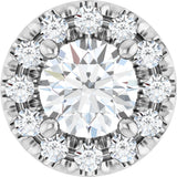 14K White Gold 1/3 CTW Lab Grown Diamond Pendant