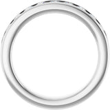 14K White Gold 3/4 CTW Lab-Grown Diamond Anniversary Band