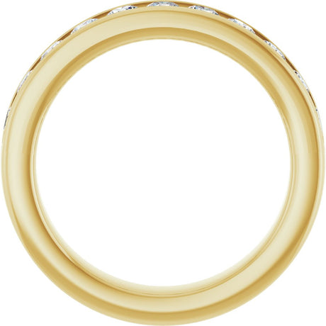 14K Yellow Gold 3/4 CTW Lab-Grown Diamond Anniversary Band