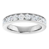 14K White Gold 1 CTW Lab-Grown Diamond Anniversary Band
