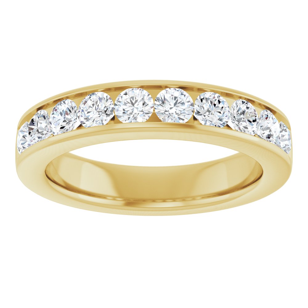 14K Yellow Gold 1 CTW Lab-Grown Diamond Anniversary Band