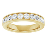 14K Yellow Gold 1 CTW Lab-Grown Diamond Anniversary Band