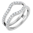 14K White Gold 1/2 CTW Lab-Grown Diamond French-Set Ring Guard