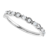 14K White 1/5 CTW Natural Diamond Anniversary Band