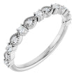 14K White 1/5 CTW Natural Diamond Anniversary Band