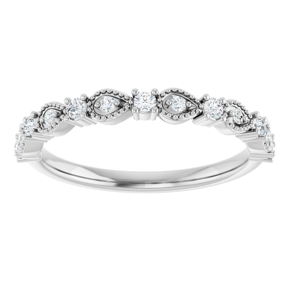 14K White 1/5 CTW Natural Diamond Anniversary Band