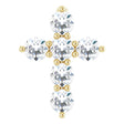 14K Yellow Gold 1/4 CTW Natural Diamond Cross Pendant