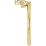 14K Yellow Gold 1/5 CTW Natural Diamond Contour Band