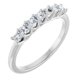 14K White 1/2 CTW Natural Diamond Anniversary Band