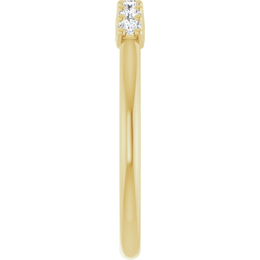 14K Yellow 1/5 CTW Natural Diamond Anniversary Band