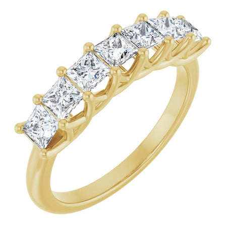 14K Yellow 1 1/8 CTW Natural Diamond Anniversary Band