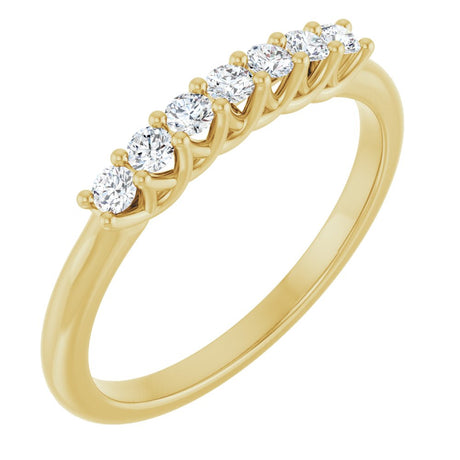 14K Yellow 1/5 CTW Natural Diamond Anniversary Band