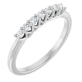 14K White 1/5 CTW Natural Diamond Anniversary Band