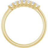 14K Yellow 1/5 CTW Natural Diamond Anniversary Band