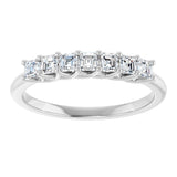 14K White 1/2 CTW Natural Diamond Anniversary Band