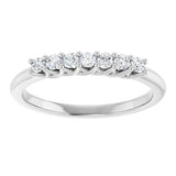 14K White 1/5 CTW Natural Diamond Anniversary Band