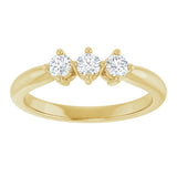 14K Yellow 1/3 CTW Lab-Grown Diamond Anniversary Band