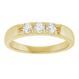 14K Yellow 1/3 CTW Lab-Grown Diamond Anniversary Band