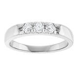 14K White 1/3 CTW Natural Diamond Anniversary Band