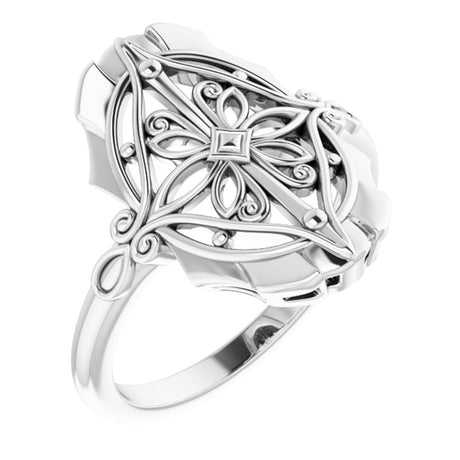 Sterling Silver Vintage-Inspired Ring