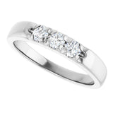 14K White 1/3 CTW Natural Diamond Anniversary Band