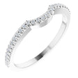Platinum 1/8 CTW Lab-Grown Diamond Contour Band