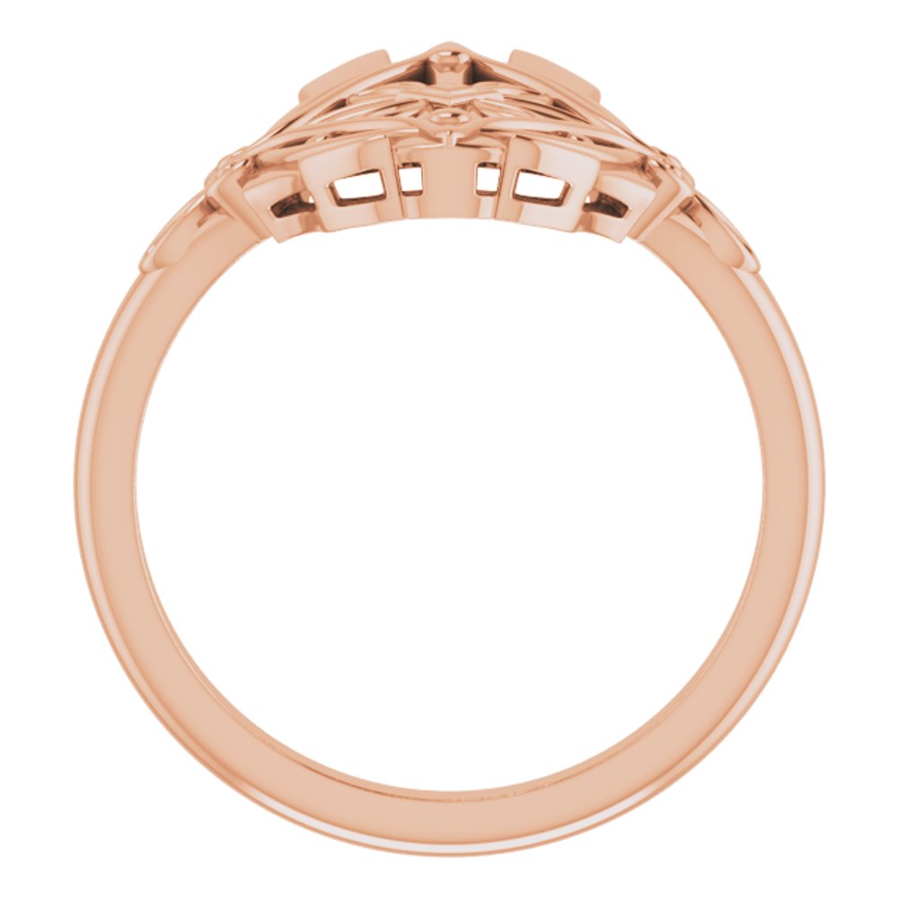 14K Rose Vintage-Inspired Ring