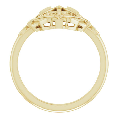 14K Yellow Vintage-Inspired Ring