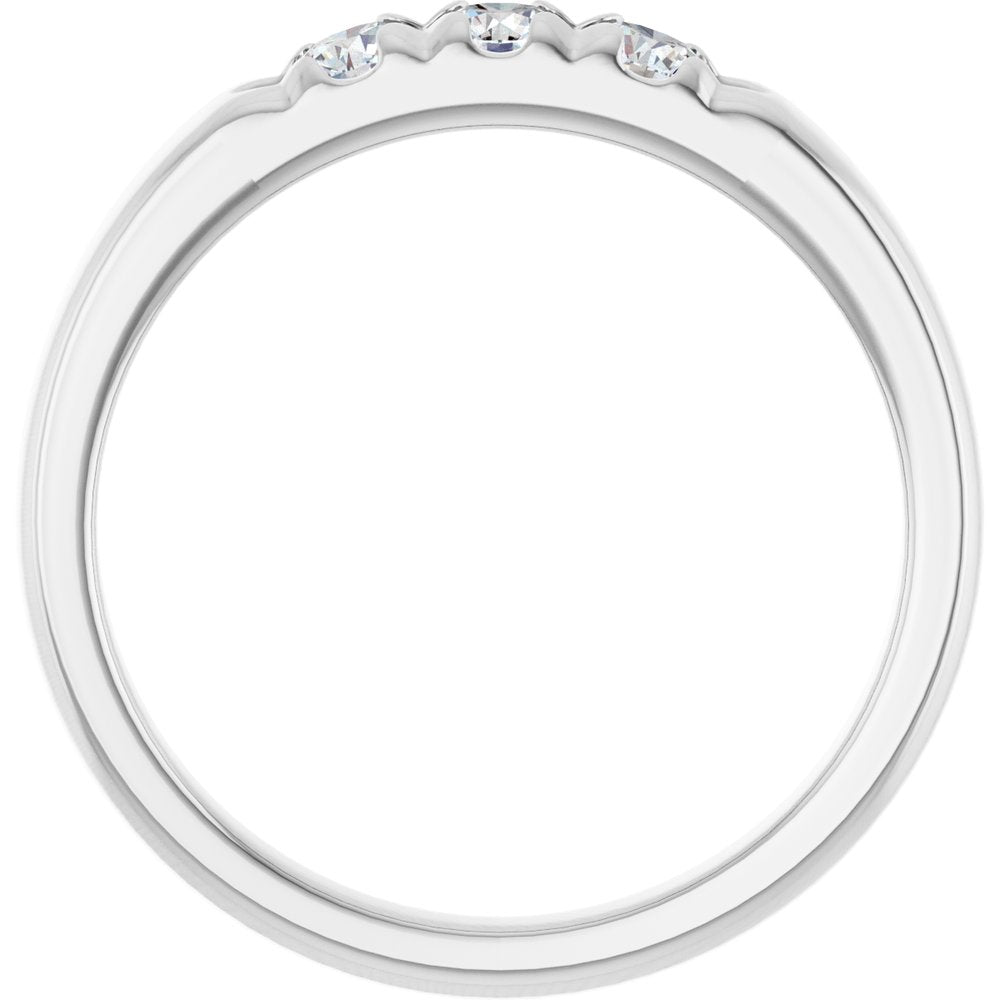 14K White 1/3 CTW Natural Diamond Anniversary Band