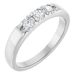 14K White 1/3 CTW Lab-Grown Diamond Anniversary Band